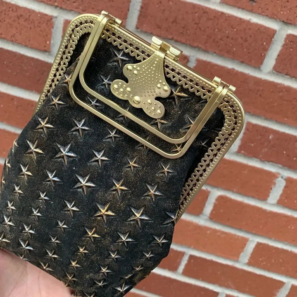 Handmade Genuine Frosted Cowhide Embossed 3D Star Phone Case/Pouch - Picture 11 of 16